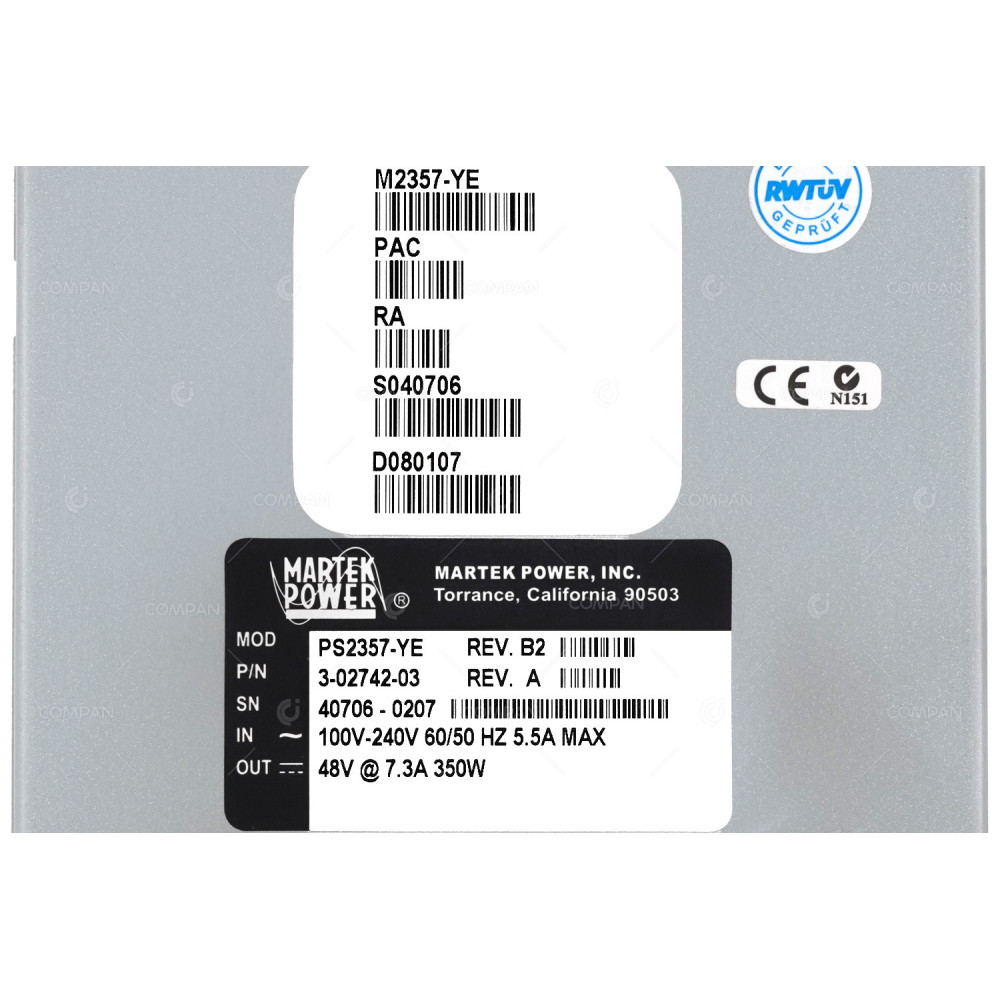 3-02742-03 IBM QUANTUM 350W POWER SUPPLY FOR I500 ML6000 TS3310